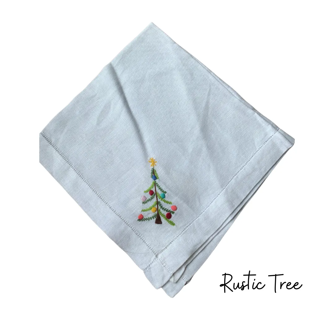 Single Christmas Tree Dinner Napkins - SSS