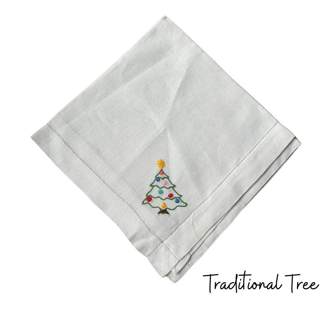 Single Christmas Tree Dinner Napkins - SSS