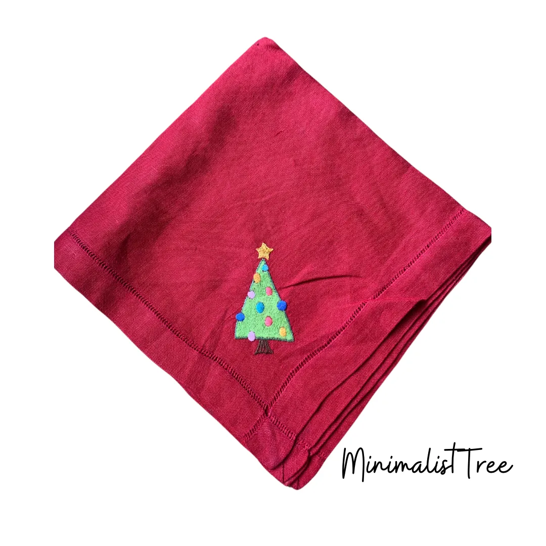 Single Christmas Tree Dinner Napkins - SSS