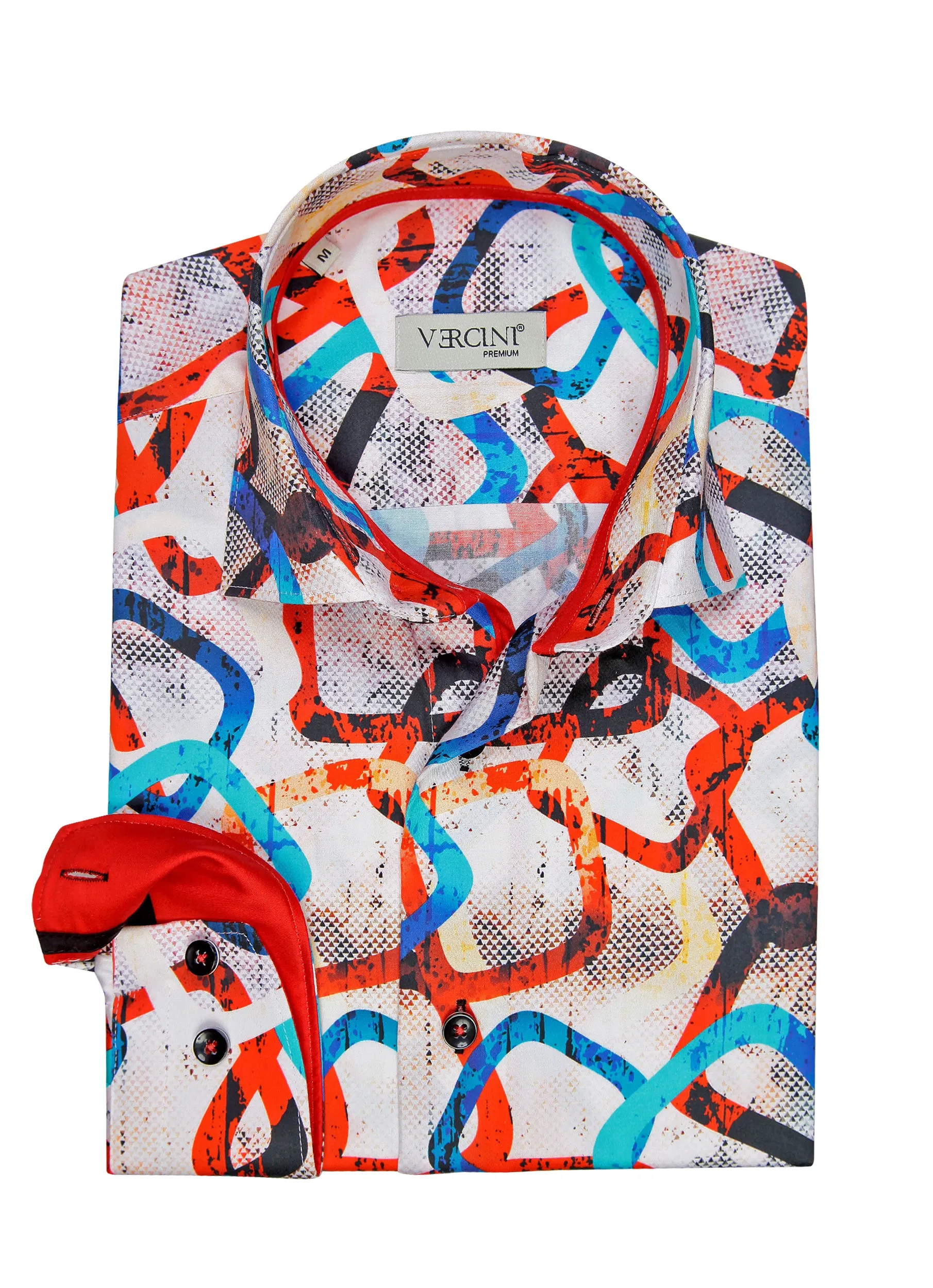 Urban Mosaic Casual Men's Shirt