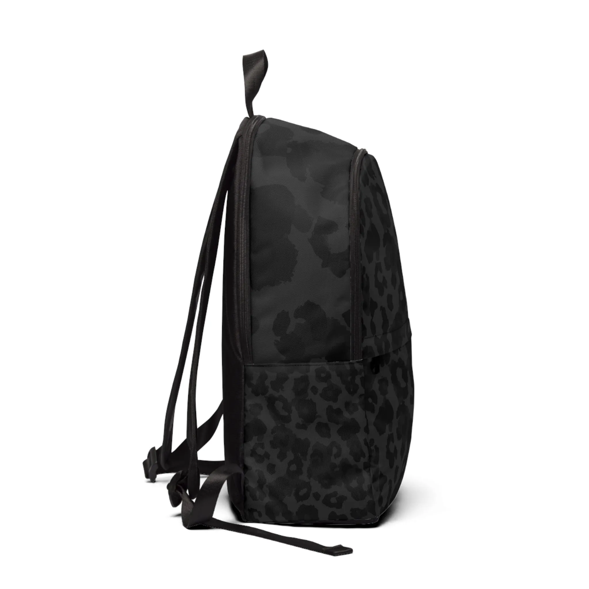 Vampire Art Grunge Black Leopard Fabric Backpack