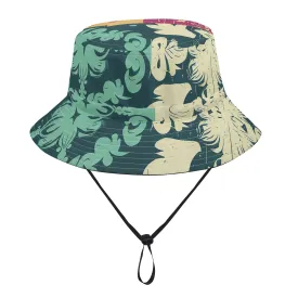 Vampire Art Grunge Unisex Bucket Fisherman's Hat - Seattle Colourful Patchwork with Adjustable String