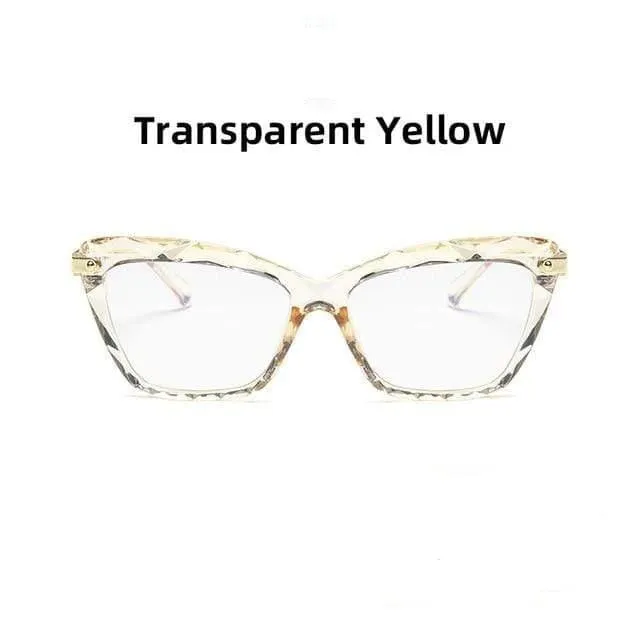 Women's Oversized Cat Eye Anti-Blue Light Glasses