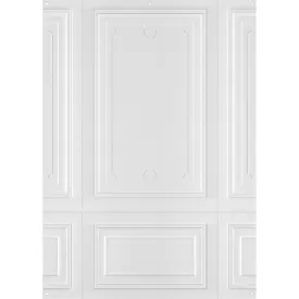 X-Drop Canvas Backdrop - Classic Wall Molding (5' x 7')